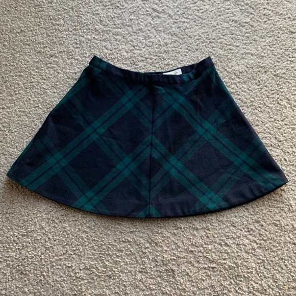 Silence + Noise Green Plaid Skirt - Picture 2 of 5